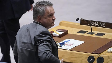 Ukraine's Ambassador to the United Nations Sergiy Kyslytsya