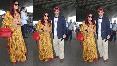 In pics: Richa Chadha & Ali Fazal spotted at airport