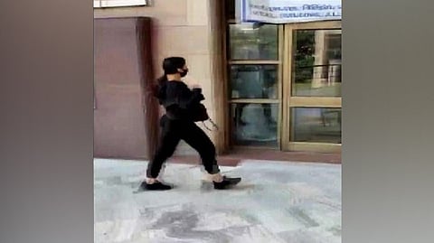 Actor Nora Fatehi outside ED office in Delhi