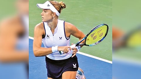 British tennis player Katie Swan