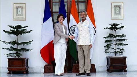 Jaishankar and Catherine Colonna