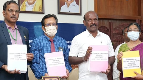 Ma Subramanian releasing rank list