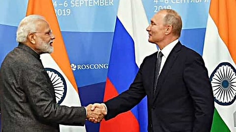 Narendra Modi & Vladimir Putin