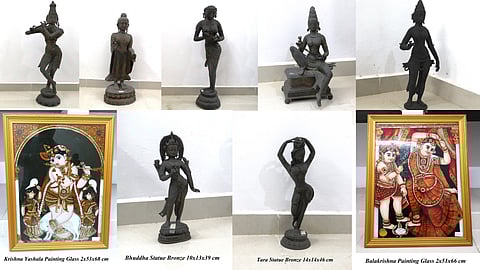 The seized antique idols