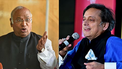 Mallikarjun Kharge & Shashi Tharoor