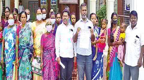 Tribals from Vazhavandhaan Kottai in Tiruvallur Collectorate
