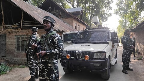 An encounter started between terrorists and security forces in J&K's Kulgam district
