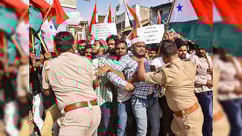 PFI protest