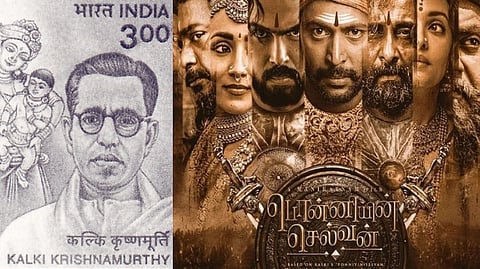 Kalki Krishnamurthy (L), Ponniyin Selvan poster look (R)