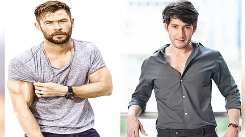 Actors Chris Hemsworth, Mahesh Babu
