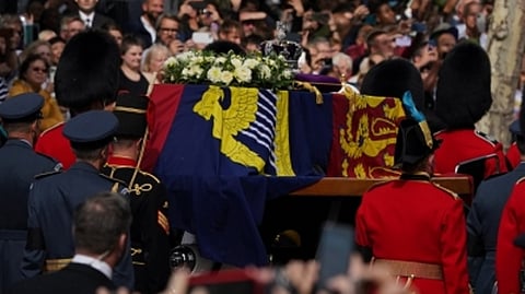 Queen Elizabeth II's coffin