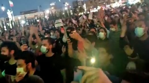 Protesters in Iran
