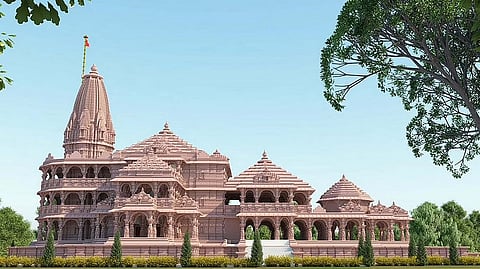 The proposed model of the Ram Janmabhoomi temple in Ayodhya