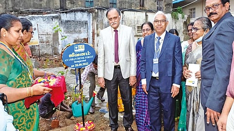 LIC top officials at the project inauguration