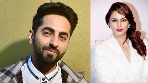Bollywood actor Ayushmann Khurrana ,Huma Qureshi