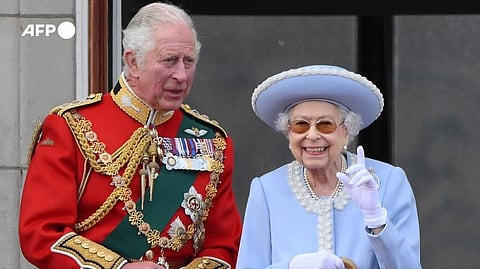 King Charles and Late Queen Elizabeth II