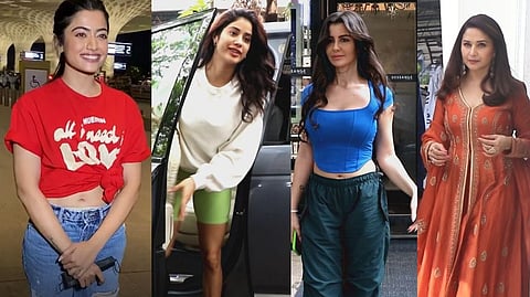 Rashmika Mandanna, Janhvi Kapoor, Giorgia Andriani and  Madhuri Dixit