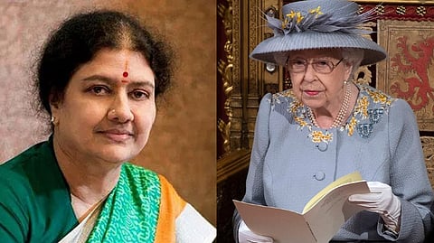 VK Sasikala; Queen Elizabeth II