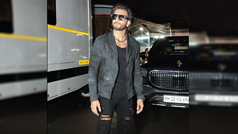 Ranveer Singh rocked his "cool boy" attitude as he stepped out wearing the cool all-black ensemble