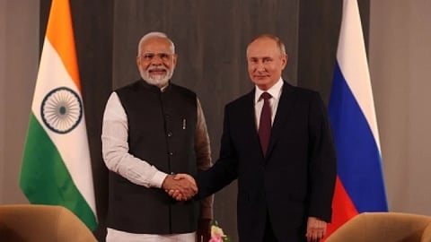 Prime Minister Narendra Modi met Russian President Vladimir Putin