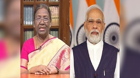 President Droupadi Murmu and Prime Minister Narendra Modi