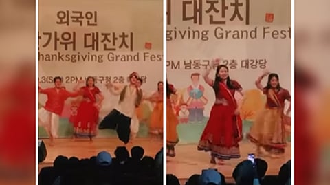 South Korean dancers performing