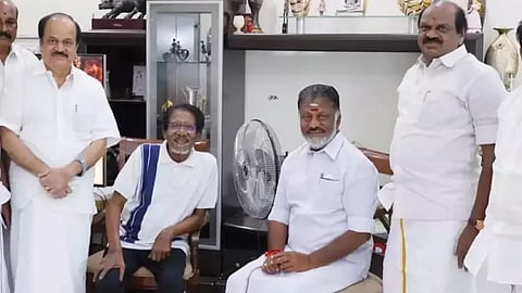O Panneerselvam met Bharathiraja on Thursday who returned home after recovering