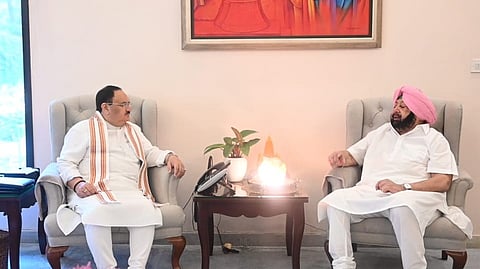 J P Nadda and Amarinder Singh