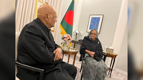 Swraj Paul, Bangladesh's Prime Minister Sheikh Hasina