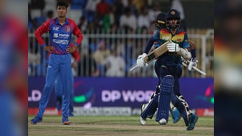 Sri Lanka batters in action