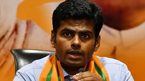 BJP state president K Annamalai