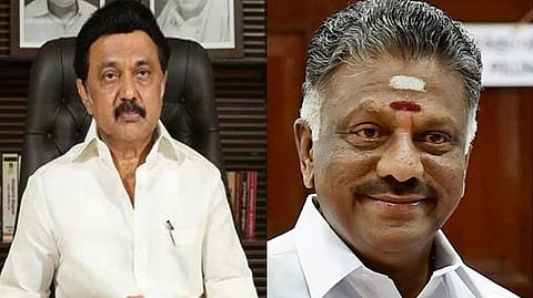 MK Stalin, O Panneerselvam