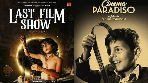 Poster of 'Chhello Show' and Cinema Paradiso