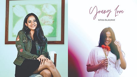 Nitika Rajkumar and her album cover