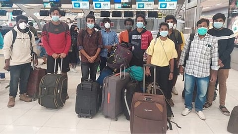 Rescued Indians from Myanmar