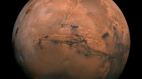 Mars' Valles Marineris hemisphere