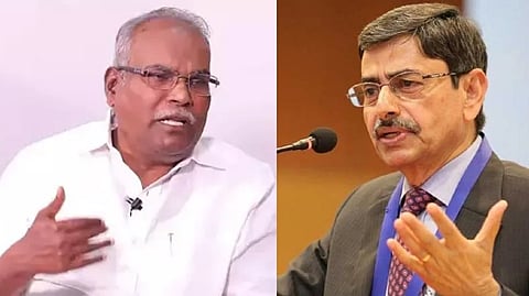 CPM state secretary K Balakrishnan; Governor RN Ravi