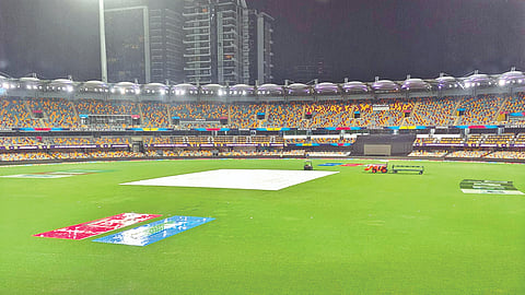 The India-New Zealand warm-up match in Brisbane on Wednesday was washed out