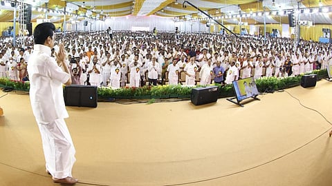 M K Stalin on Sunday attended the DMK general council