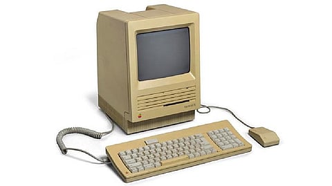 A Macintosh SE used by Apple co-founder Steve Jobs
