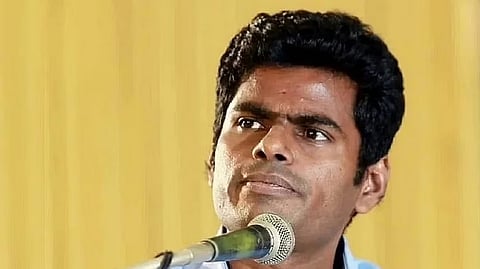 State BJP president K Annamalai