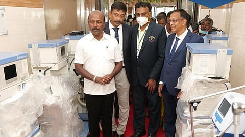 Health Minister Ma Subramanian inaugurated the state-of-the-art medical equipment at  Rajiv Gandhi Government General Hospital.