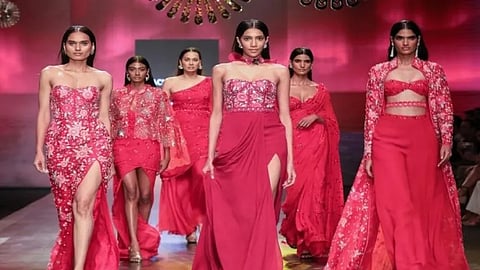 Day 5 of LFW x FDCI also saw Bollywood actors Shamita Shetty walk for designer Rina Dhaka