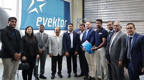 Anbarasan visited EVEKTOR, an aviation production company based in Czech Republic, and interacted with the company authorities.