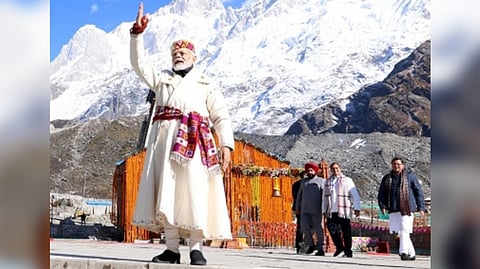 PM Narendra Modi in traditional Himachali attire