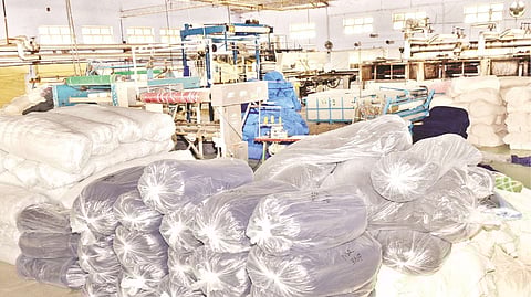 The closed National Textile Corporation mill in Coimbatore