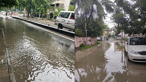 Chennai streets without stormwater drains witness water stagnation