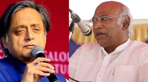 Shashi Tharoor and Mallikarjun Kharge