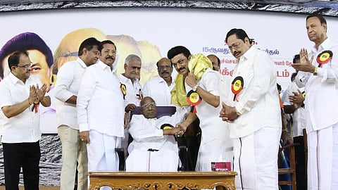 Chief Minister M K Stalin elected as party president for the second time on Sunday