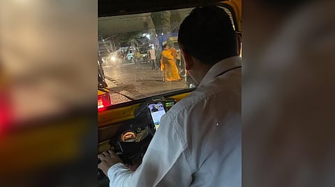 Picture of the Uber auto driver